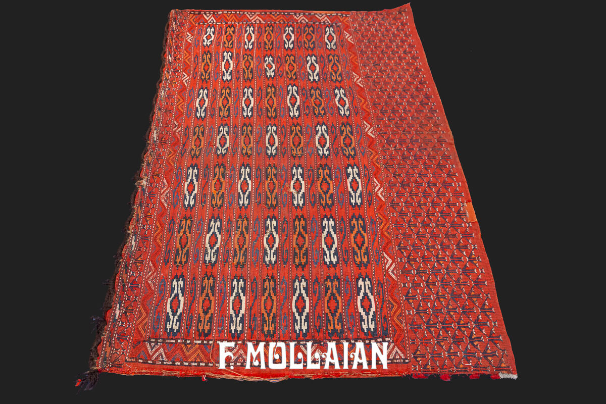 Antique Kilim Rug Giajim Red Color n°:224400